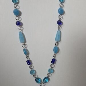 Blue Beaded Necklace